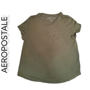 .Aeropostale Seriously Soft Perfect V Neck Tee Size XL Sage colored